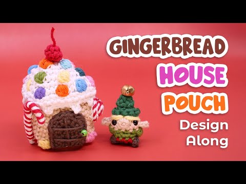 Gingerbread House and Elf - Minigurumi Crochet Design Along - Livestream Replay