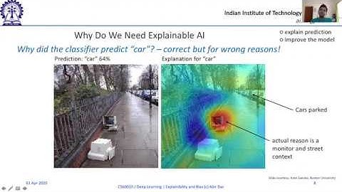 CS60010: Deep Learning (IIT Kharagpur) - Lecture on Explainability and Bias in AI (Part 1 of 3)