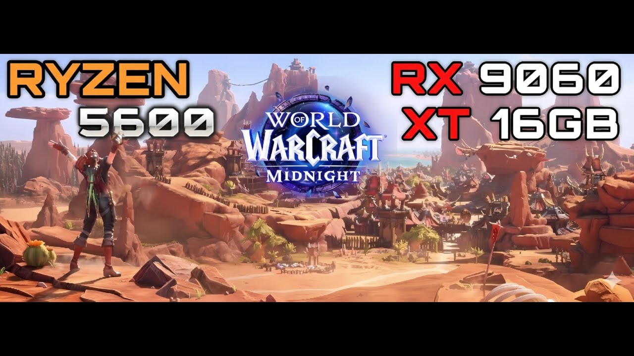 WoW Midnight Pre-Patch Performance Raid LFG, Ryzen 5 5600 + XFX RX 9060 XT 16GB | Max vs Optimized.