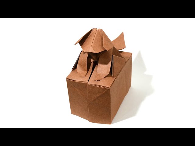 折り紙】忠犬ハチ公像 Origami Hachiko the Faithful Dog - YouTube