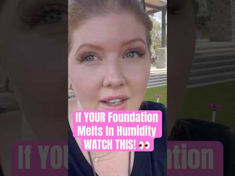 If your foundation melts in humidity, watch this! #longlastingmakeup #sweatproofmakeup #makeupshorts