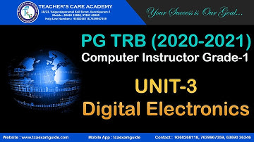 PGTRB 2021: Computer Instructor Grade-1 (UNIT III : Digital Electronics)