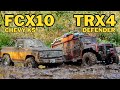 Not a trx4 vs fcx10 comparison  mud running