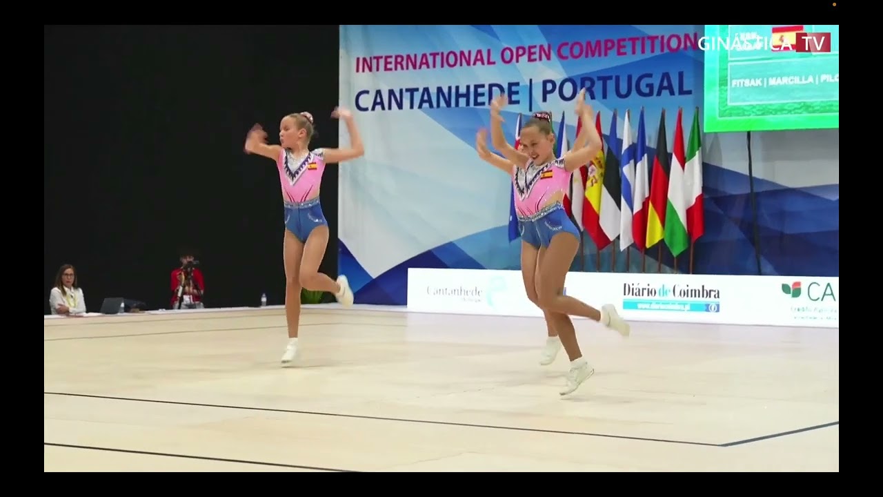 SPAIN (ESP 2)- TRIO YOUTH finals Aerobic gymnastic Fig open 2024, CANTANHEDE