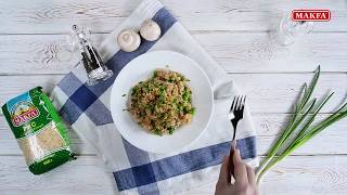 MAKFA | Мамины рецепты | Рис с цветной капустой и грибами MAKFA | Мамины рецепты | Рис с цветной капустой и грибами