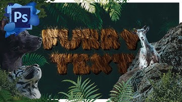 How to Create a Furry Text Effect in Adobe Photoshop CC |How To Adobe
