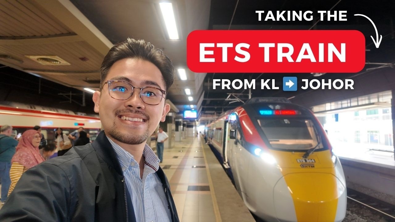 Taking Malaysia First High Speed Electric Train (ETS) from Kuala Lumpur to Johor Bahru 🚊