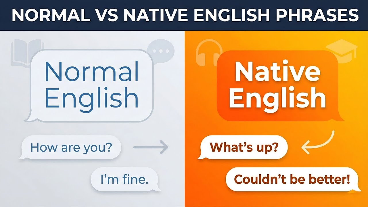 Unlock Fluent English! 🤯 Normal vs. Native Phrases That'll Transform Your Speak!