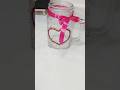 Glass Jar decoration 💖 l #shorts #diy #handmade
