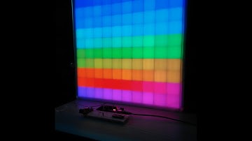 Building a 100 pixel Arduino RGB WS2812B led grid