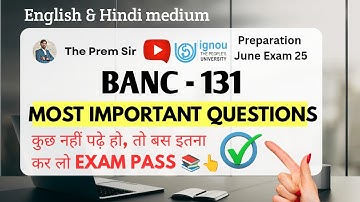 BANC 131 | ANTHROPOLOGY AND RESEARCH METHODS | Banc 131 most important questions | The Prem Sir