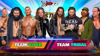 WWE 2K22 'Team Viper Vs Team Tribal Chief' Gameplay - WWE 2K22 Live Stream