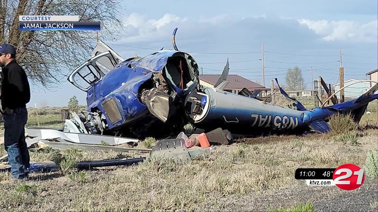 AirLink helicopter crashes at Christmas Valley Airport YouTube