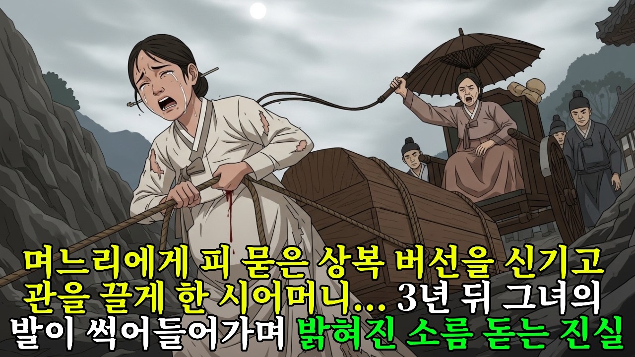 며느리에게 피 묻은 상복 버선을 신기고 관을 끌게 한 시어머니... 3년 뒤 그녀의 발이 썩어들어가며 밝혀진 소름 돋는 진실| 조선야담 | 오디오북