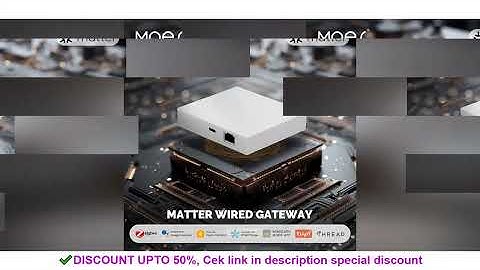 MOES Tuya Zigbee Matter Thread Gateway Smart Home Bridge Matter Hub Support Voice Control Siri Homek