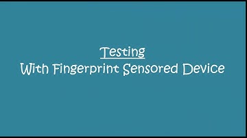 Android Fingerprint Authentication Demo