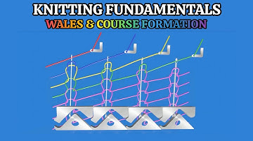 Knitting Fundamentals - Formation of Wales &  Course