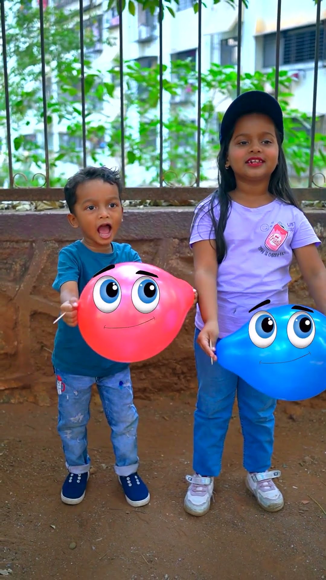 Up down left right Balloon Popping fun ?? #shorts #viralvideo #funnyshorts