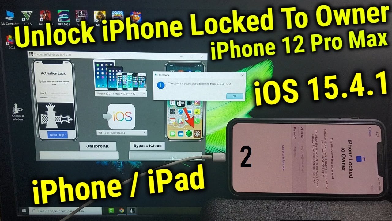 iOS 15 4 1 Bypass iPhone 12 Pro Max Locked to Owner
