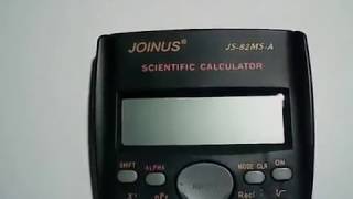 Научный калькулятор JOINUS JS-82MS-A  (клон CASIO fx-82MS) - обзор. Часть 1. Простейшие операции