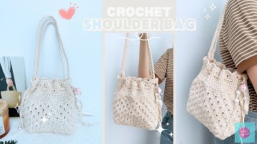 Crochet shoulder bag| Hướng dẫn móc túi hoạ tiết xinh xắn| ChâuCrochet#161