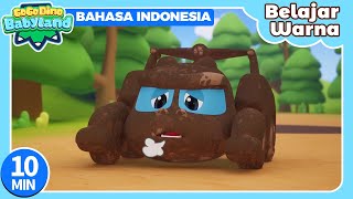 🌈Go Go Dino Bermain Dan Belajar Warna | 10min Kompilasi | Kartun Anak | Dinosaurus | gogodino Bahasa