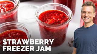 Low-Sugar Strawberry Freezer Jam