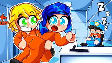 Escaping Prison WITH MY CRUSH In Roblox Build Your Escape!