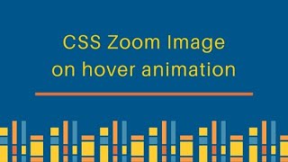 Zoom Animation Effect of  Photo! HTML / CSS