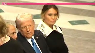 Melania Trump looked sad at Jimmy Carter's funeral over the death of her mother