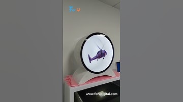 Small size transparent lcd display showcase 3D hologram box