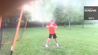 93 MPH Exit Velocity and bat speed per Blast
