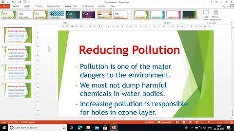 Applying themes to a blank presentation (5th class)