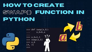 How to create swap( ) function in python || Swapping of array elements using function in python ||