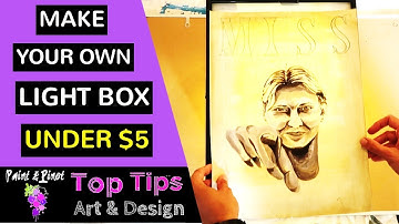 Make your own light box for under $5 to help you trace drawings.