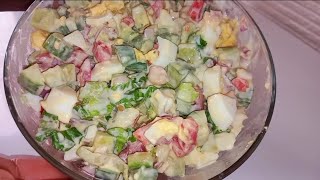 This salad is so delicious and healthy ||cucumber and egg salad