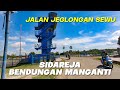 JALAN MENUJU BENDUNGAN MANGANTI DARI SIDAREJA RUSAK PARAH