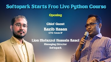 The Welcome speech of Free Python Course [] Free Python Online Course in Bangla [] Softopark IT Ltd.