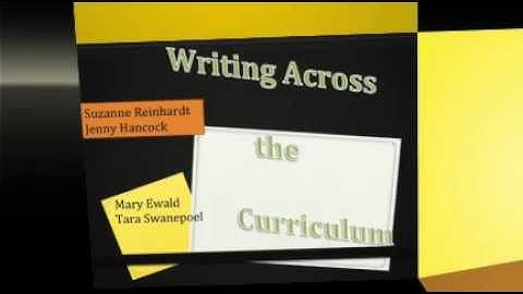 Writing Across the Curriculum #Write4All