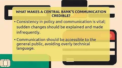 What Makes A Central Bank