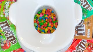 Mixing Some Lots Of Mms Chocolate Candies Learn Colors With Mms