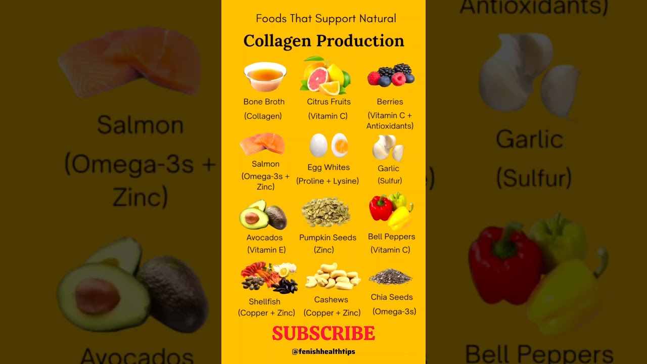 Top 12 Collagen Boosting Foods | Naturally Improve Skin, Hair & Joints Health