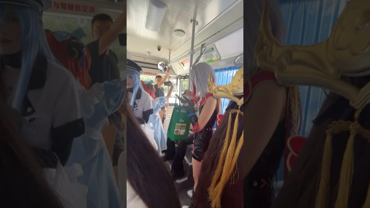 A Bus Encounter🚌 #anime #game #fyp #honkaistarrail #esdeath #cosplay #cosplayer #cosplaygirl #girl