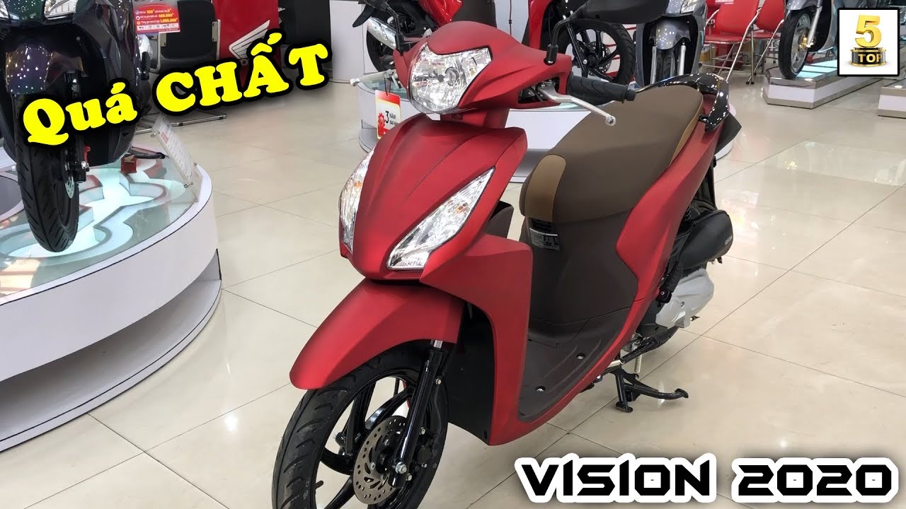 Honda Vision 2021 màu đỏ  YouTube
