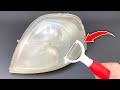 Genius Method! Clean Your Faded Headlights Like Crystal in 5 Minutes