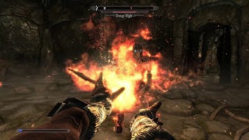 Skyrim Special Edition - Under Saarthal: Find The Danger Within Saarthal: Draugr Wight Fight PS4 Pro