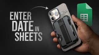 How to Enter Date in Google Sheets iPhone (tutorial)