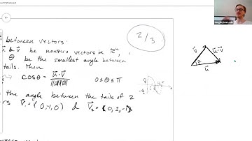 1.6 Dot Product, Norm, Angle, & Distance