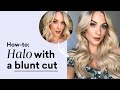 How To Blend Halo Hair Extensions with Short Hair | Sitting Pretty