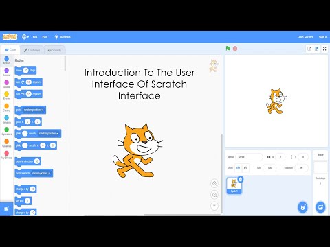 Introduction to User Interface of Scratch Platform | Tutorial # 3